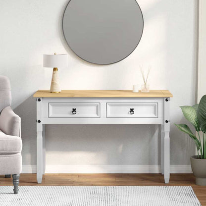 Odkládací Stolek Se Zásuvkou Corona Bílá 115 X 46 X 73 Cm