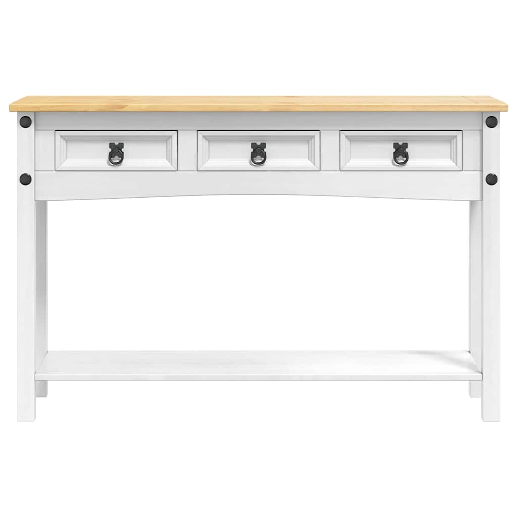 Odkládací Stolek Se Zásuvkou Corona Bílá 114 X 34,5 X 73 Cm