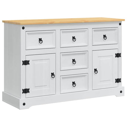 Úložné Truhly Corona Bílá 112 X 40 X 75 Cm Masivní Borové Dřevo