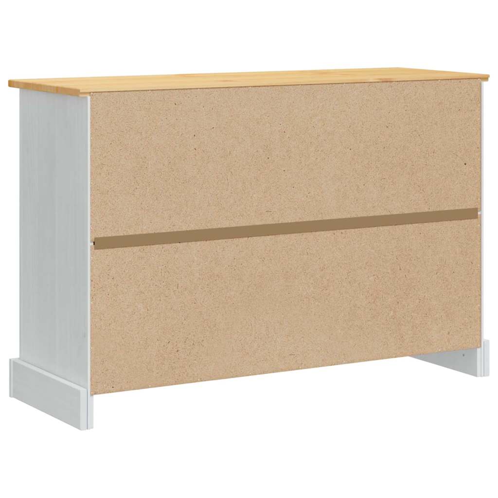 Úložné Truhly Corona Bílá 112 X 40 X 75 Cm Masivní Borové Dřevo