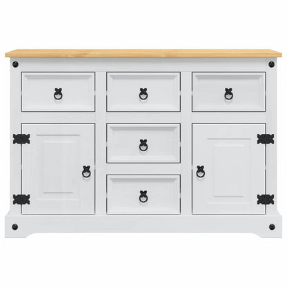 Úložné Truhly Corona Bílá 112 X 40 X 75 Cm Masivní Borové Dřevo