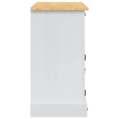 Úložné Truhly Corona Bílá 112 X 40 X 75 Cm Masivní Borové Dřevo
