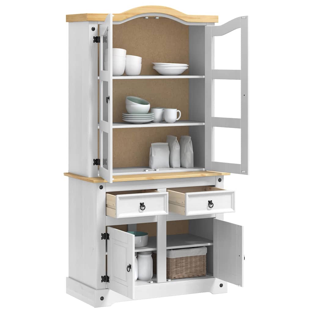 Servírovací Skříň Se Zásuvkou Corona Bílá 100 X 48,5 X 179 Cm