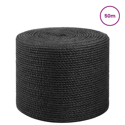Jutové Lano 8 Mm Černá 100% Jute Tossa