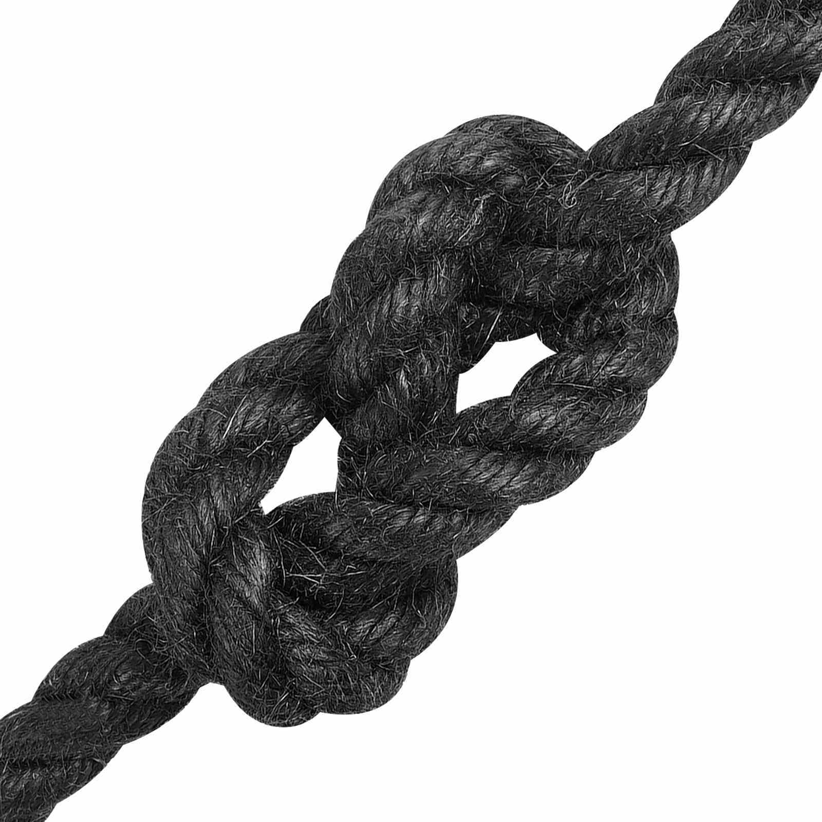Jutové Lano 10 Mm Černá 100% Jute Tossa