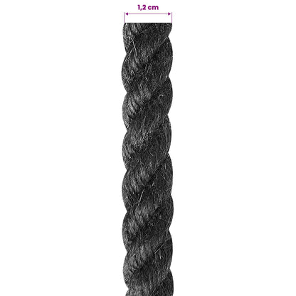 Jutové Lano 12 Mm Černá 100% Jute Tossa