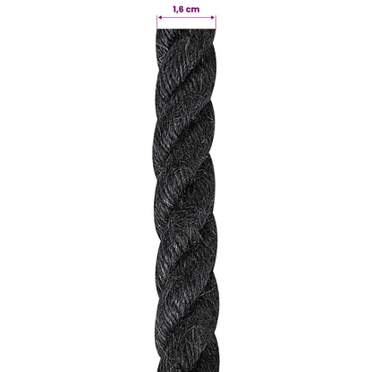 Jutové Lano 16 Černá 100% Jute Tossa