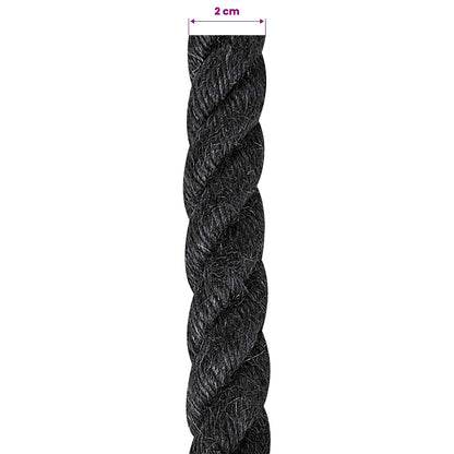Jutové Lano 20 Mm Černá 100% Jute Tossa