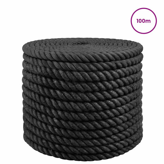 Jutové Lano 20 Černá 100% Jute Tossa
