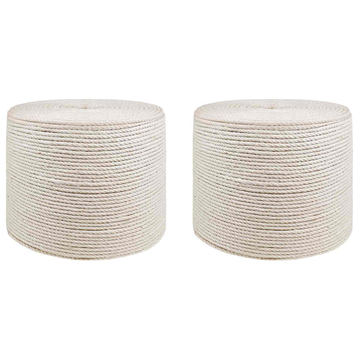 Jutové Lano 2 Ks 2 Mm Bílá 100% Jute Tossa