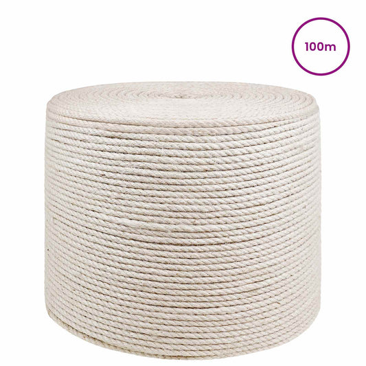Jutové Lano 8 Bílá 100% Jute Tossa