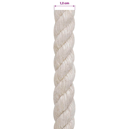 Jutové Lano 12 Mm Bílá 100% Jute Tossa