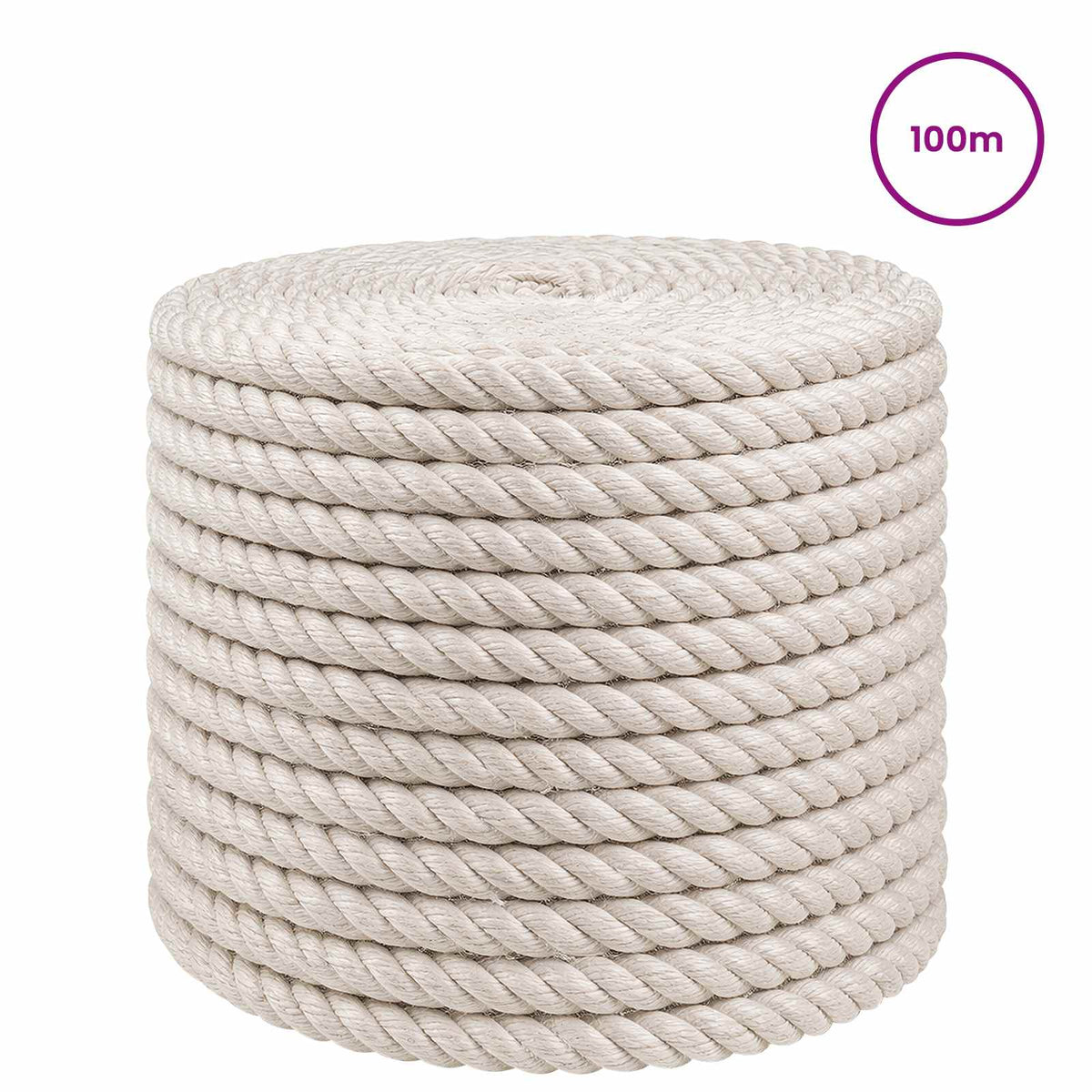Jutové Lano 12 Mm Bílá 100% Jute Tossa