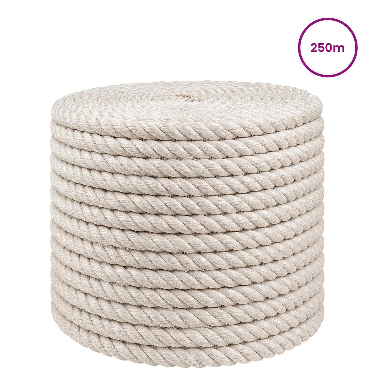 Jutové Lano 12 Mm Bílá 100% Jute Tossa