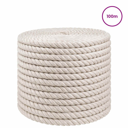 Jutové Lano 14 Mm Bílá 100% Jute Tossa