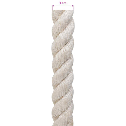 Jutové Lano 20 Bílá 100% Jute Tossa