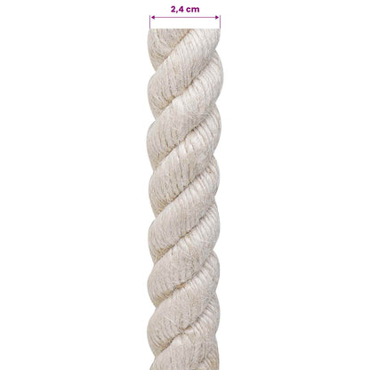 Jutové Lano 24 Bílá 100% Jute Tossa
