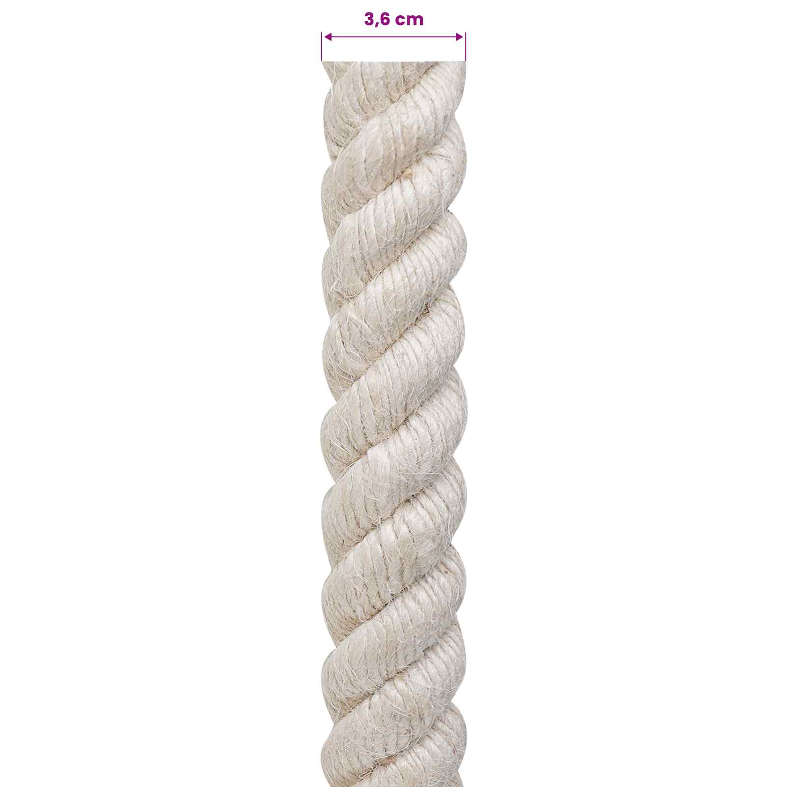 Jutové Lano 36 Bílá 100% Jute Tossa