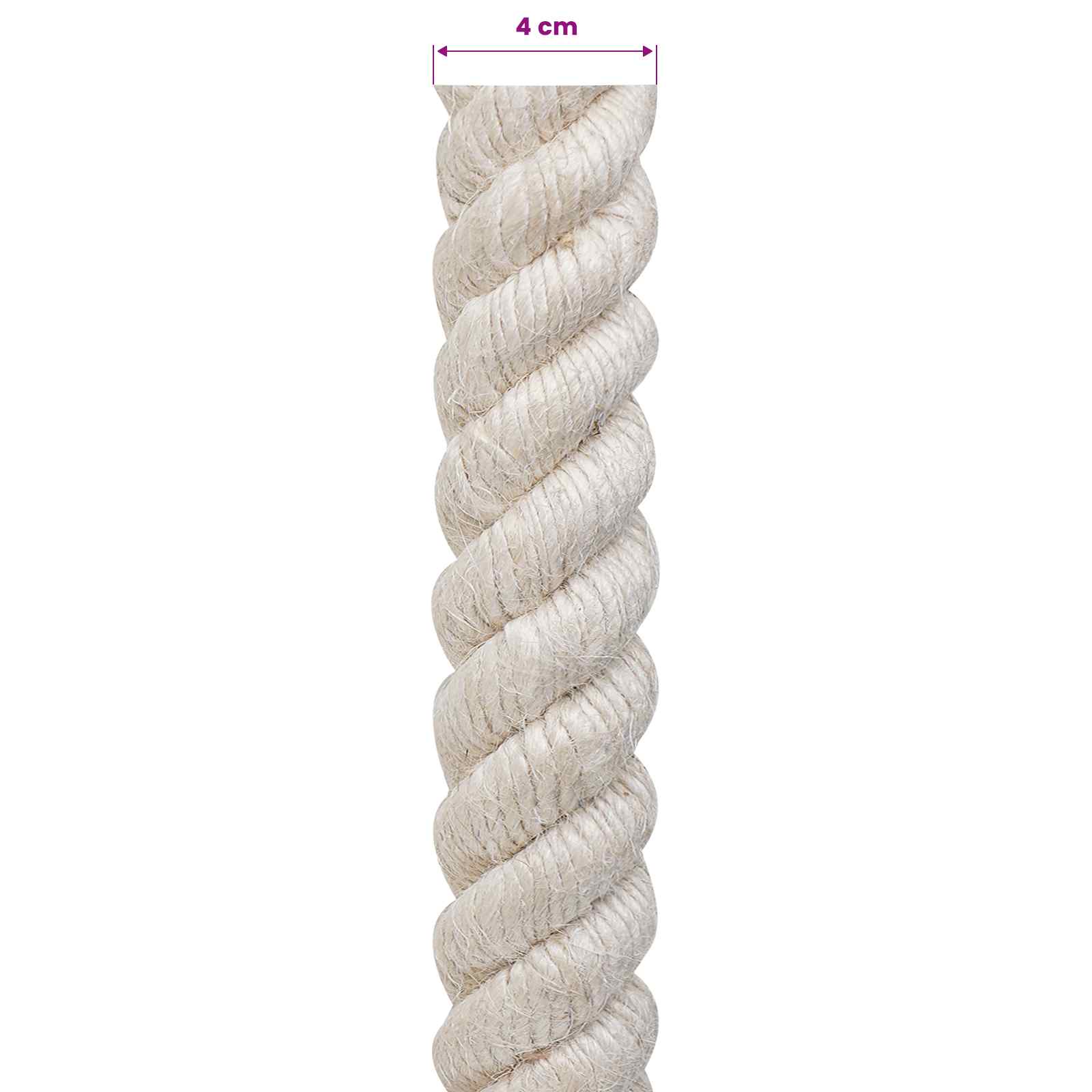 Jutové Lano 40 Bílá 100% Jute Tossa