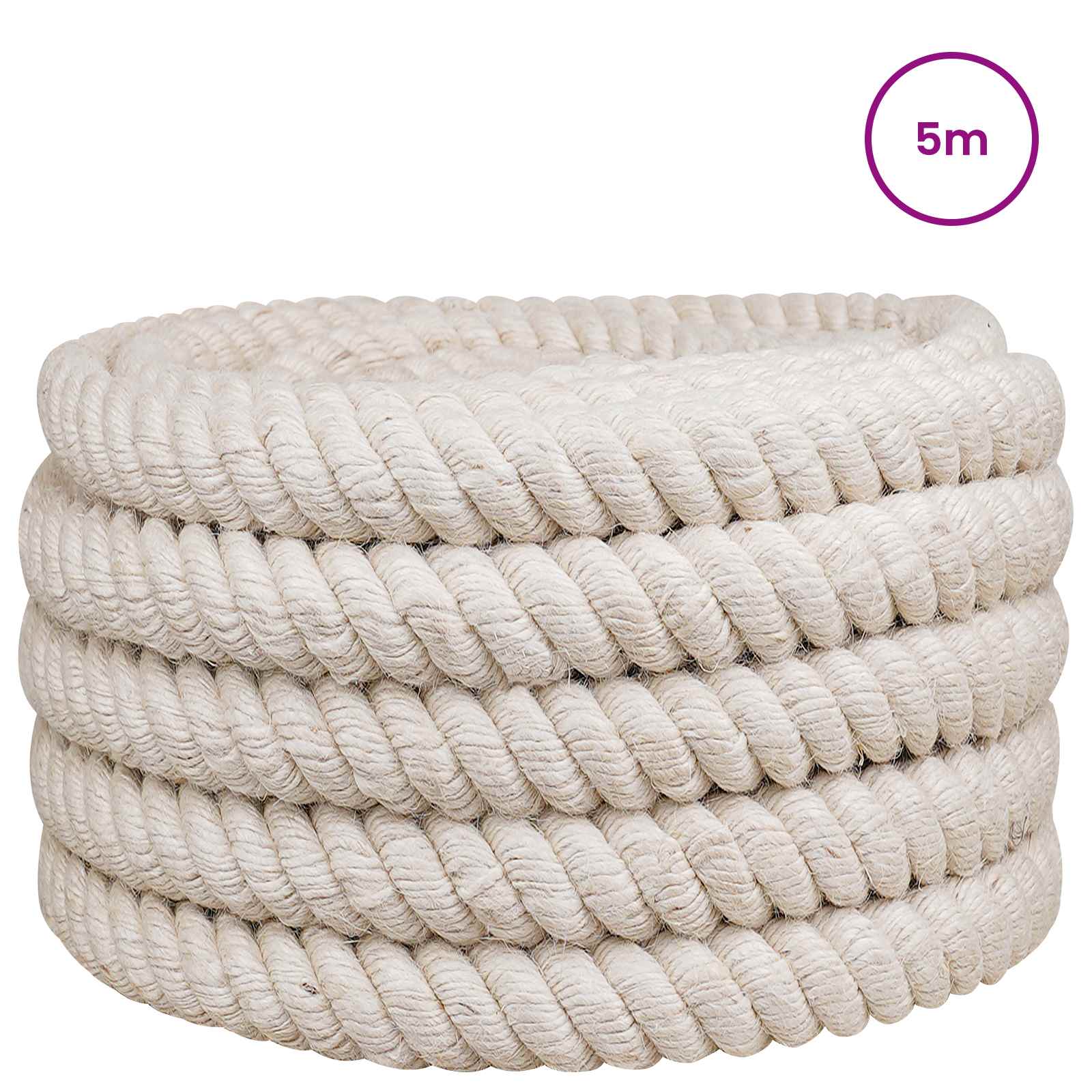 Jutové Lano 50 Bílá 100% Jute Tossa