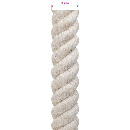 Jutové Lano 50 Bílá 100% Jute Tossa