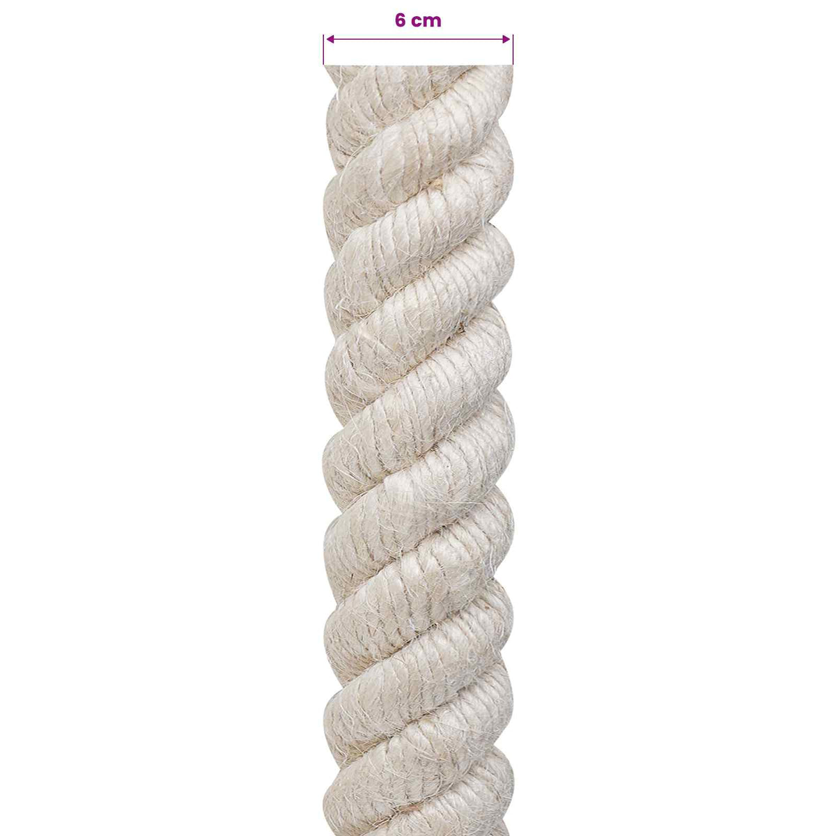 Jutové Lano Bílá 100% Jute Tossa