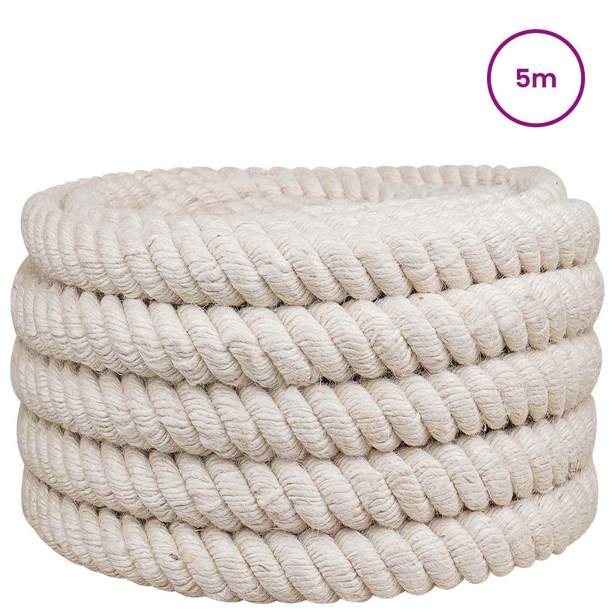 Jutové Lano Bílá 100% Jute Tossa