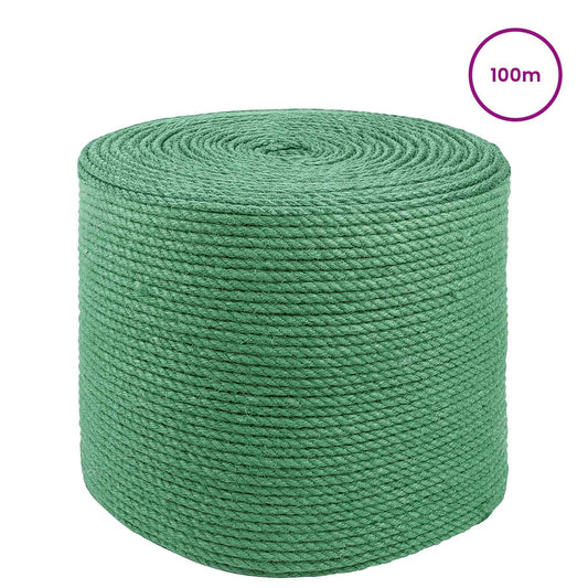 10 Ks 2 Mm Zelená 100% Jute Tossa