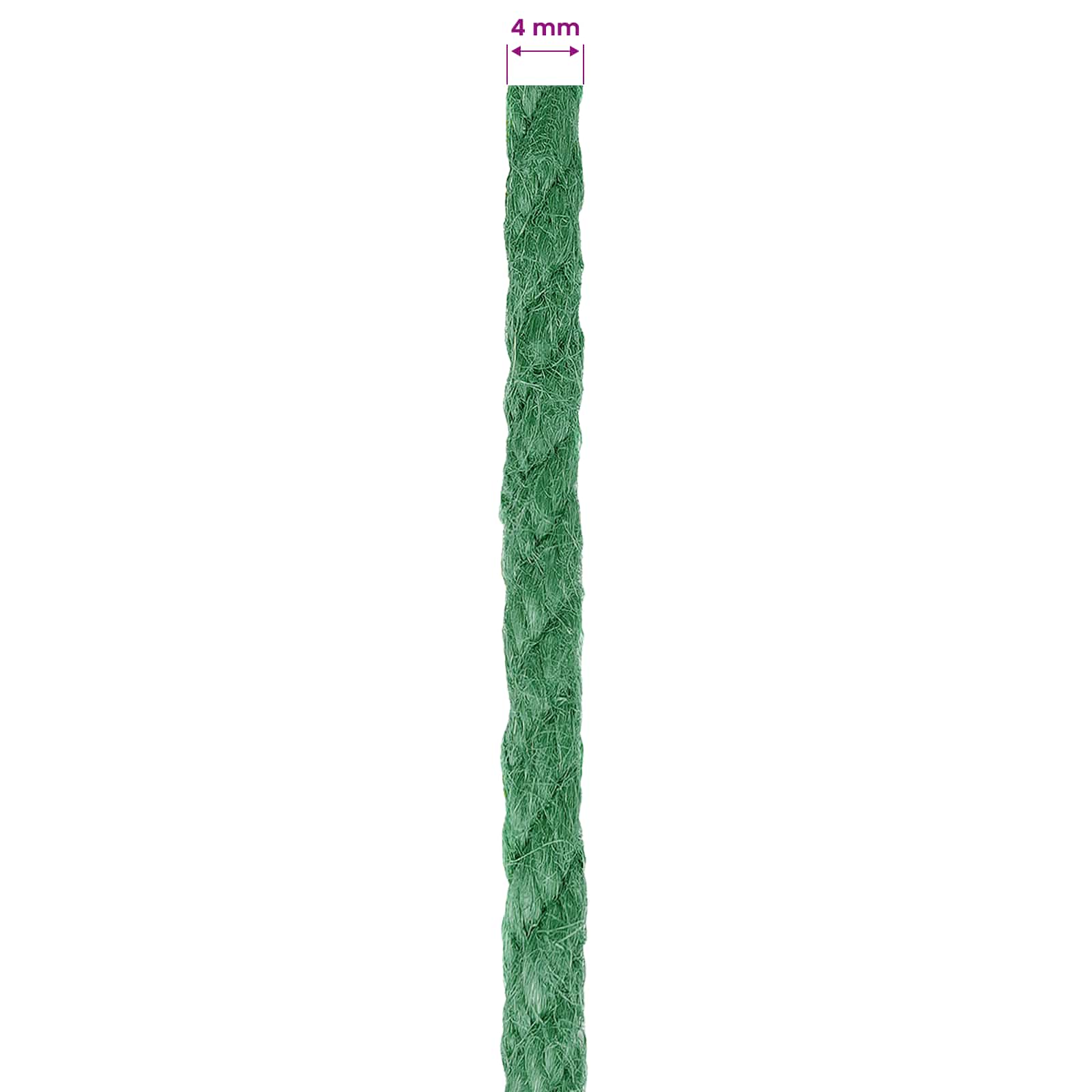 Jutové Lano Zelená 100% Jute Tossa