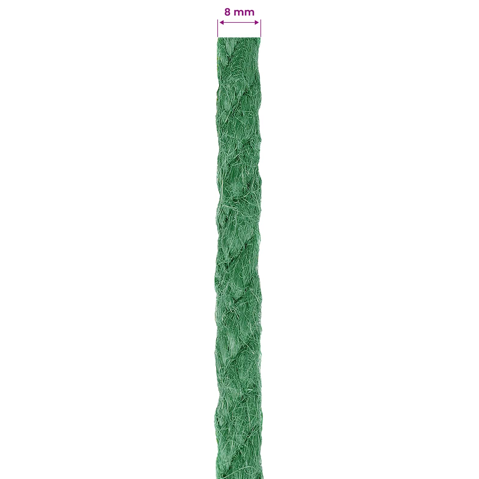 Jutové Lano Zelená 100% Jute Tossa