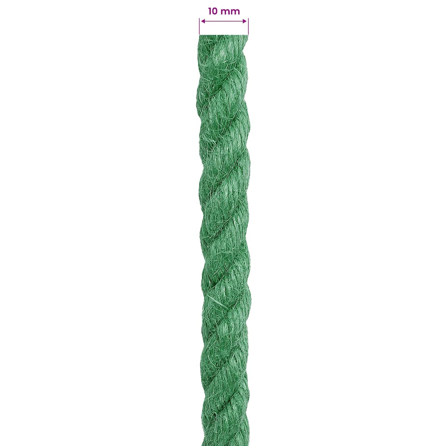 Jutové Lano Zelená 100% Jute Tossa