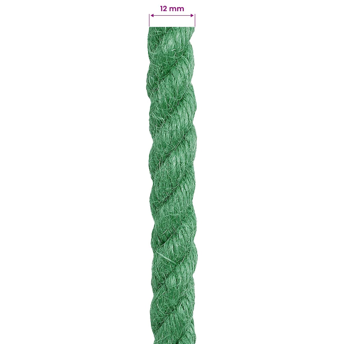 Jutové Lano Zelená 100% Jute Tossa