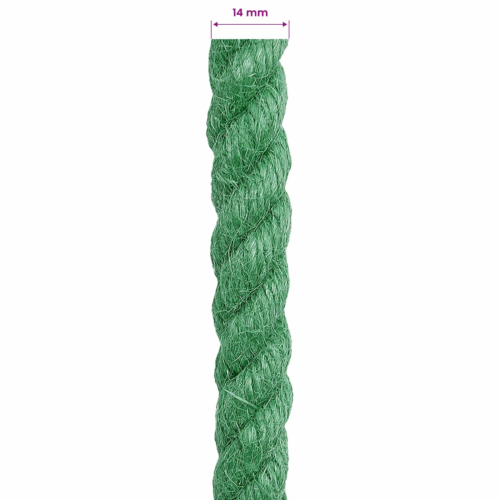 Jutové Lano Zelená 100% Jute Tossa
