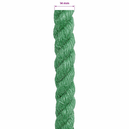 Jutové Lano Zelená 100% Jute Tossa