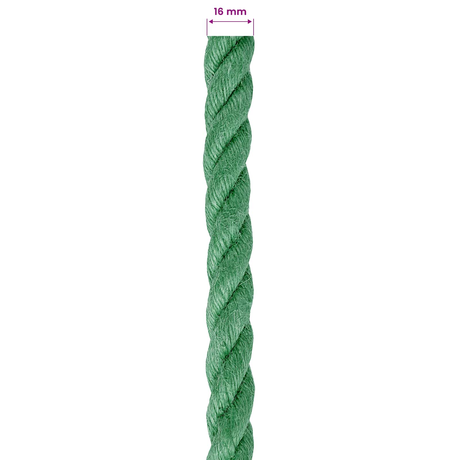 Jutové Lano Zelená 100% Jute Tossa