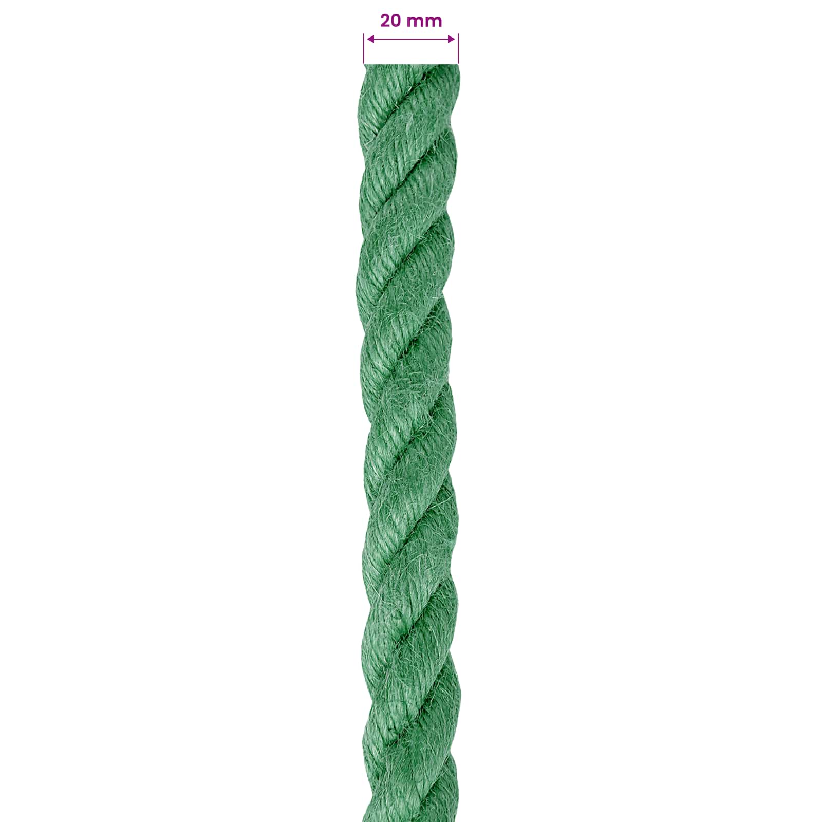 Jutové Lano Zelená 100% Jute Tossa