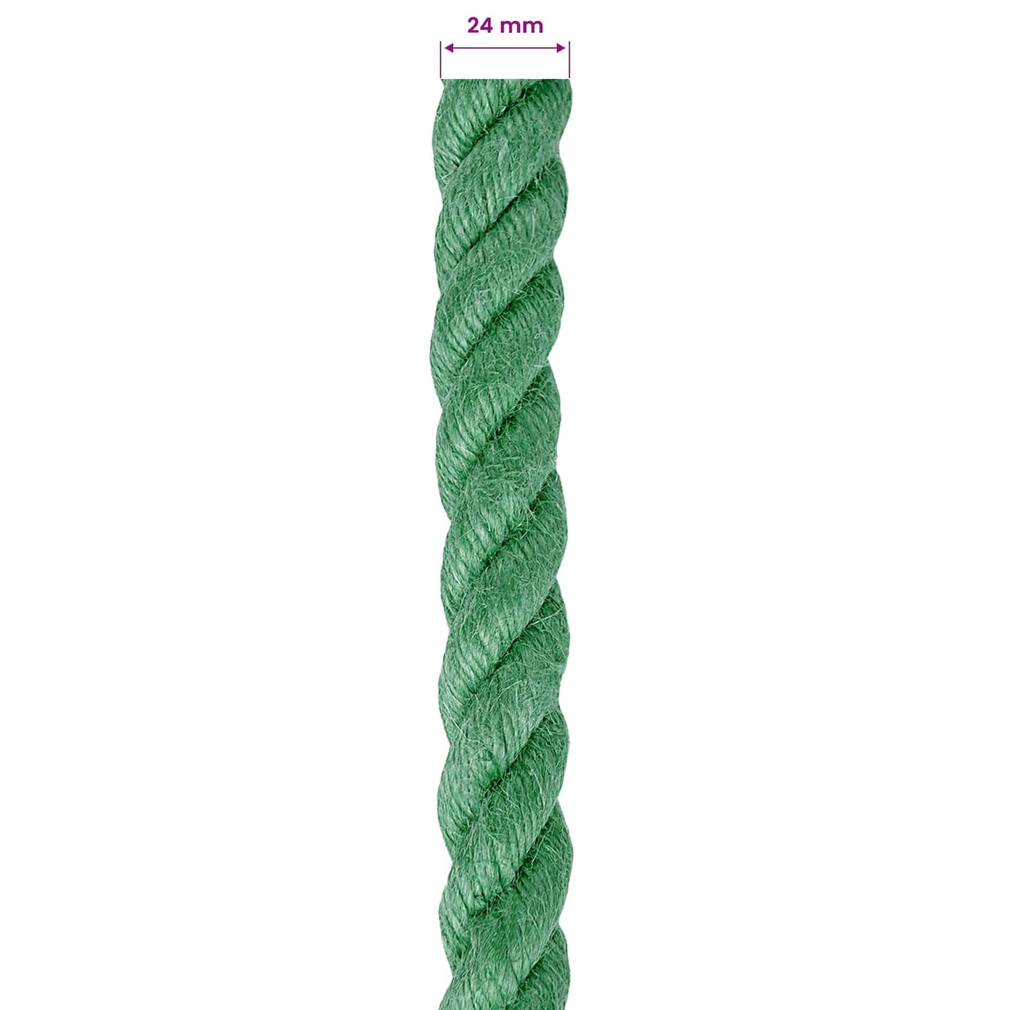Jutové Lano Zelená 100% Jute Tossa
