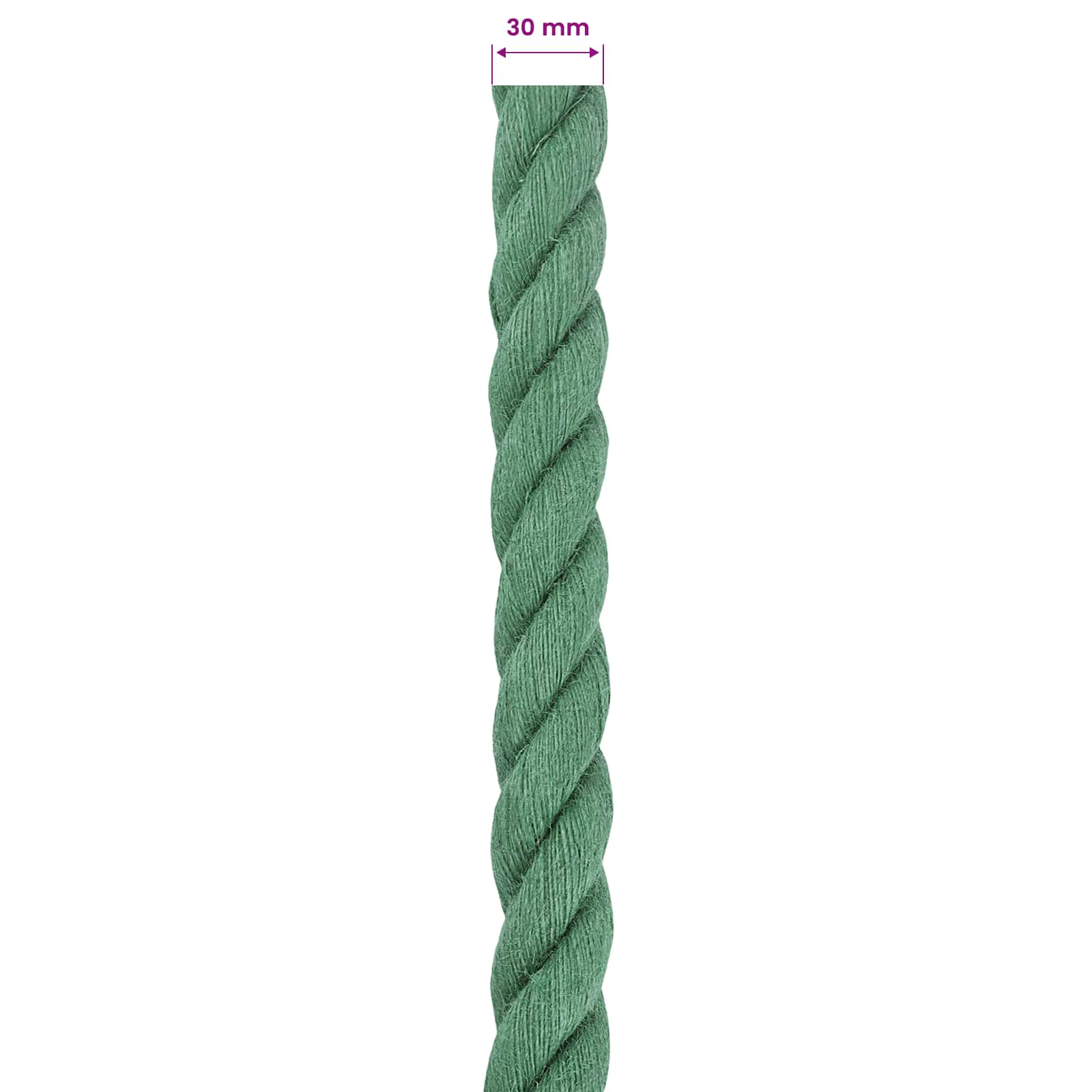 Jutové Lano Zelená 100% Jute Tossa
