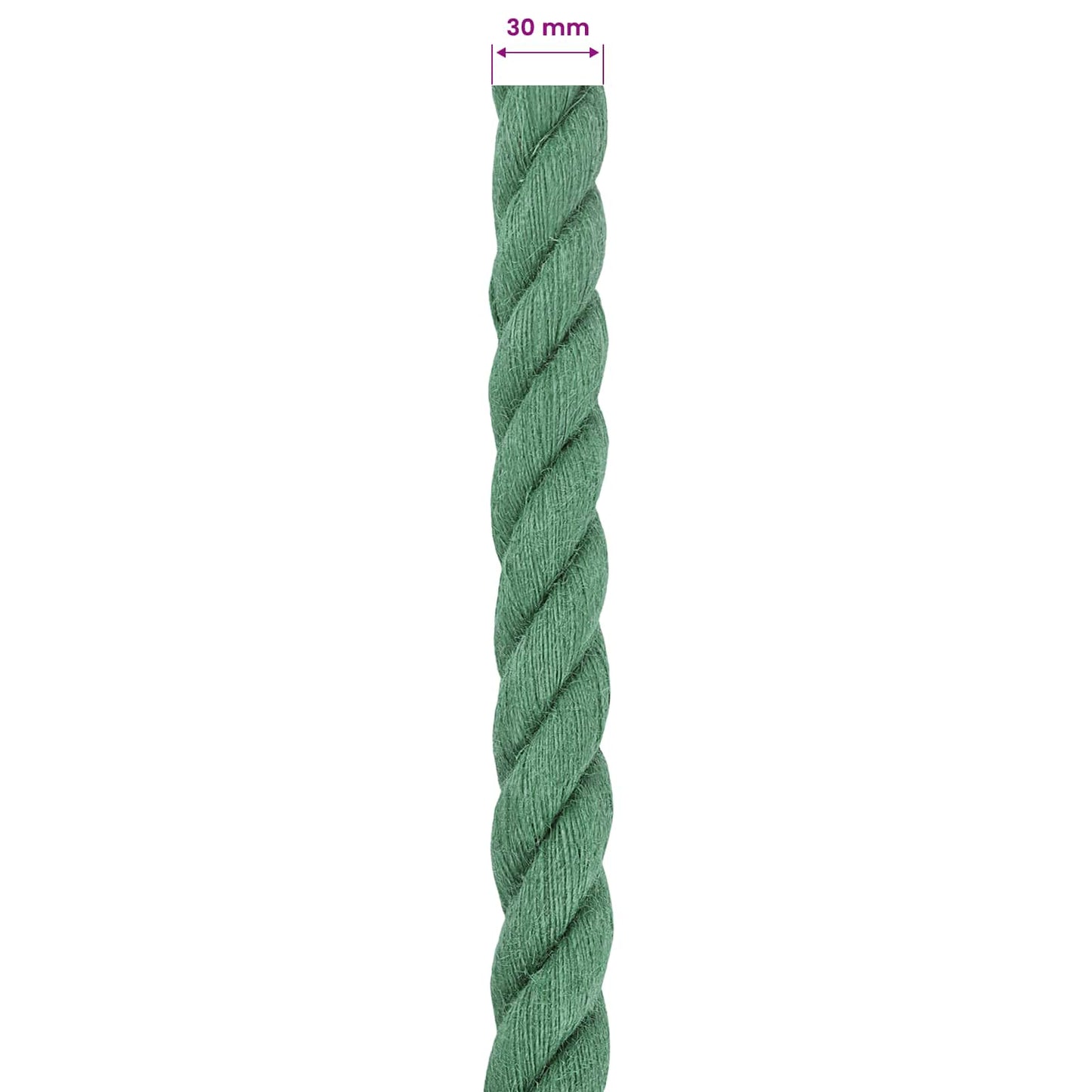 Jutové Lano Zelená 100% Jute Tossa