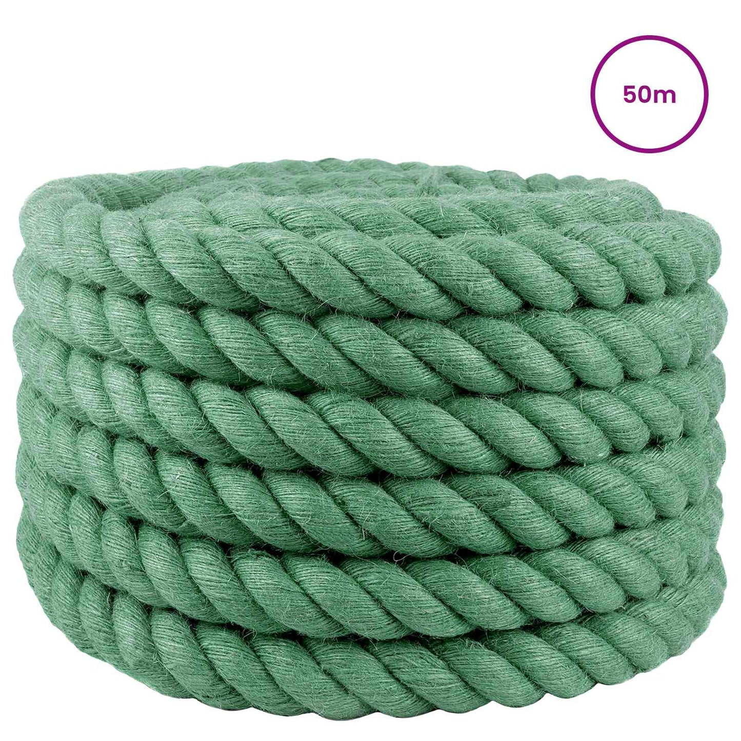 Jutové Lano Zelená 100% Jute Tossa