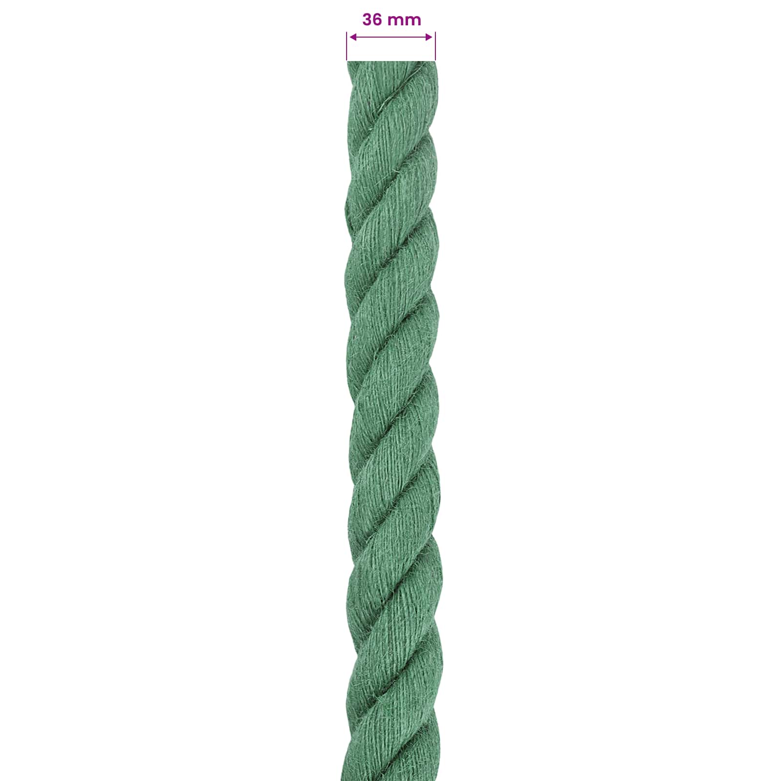 Jutové Lano Zelená 100% Jute Tossa