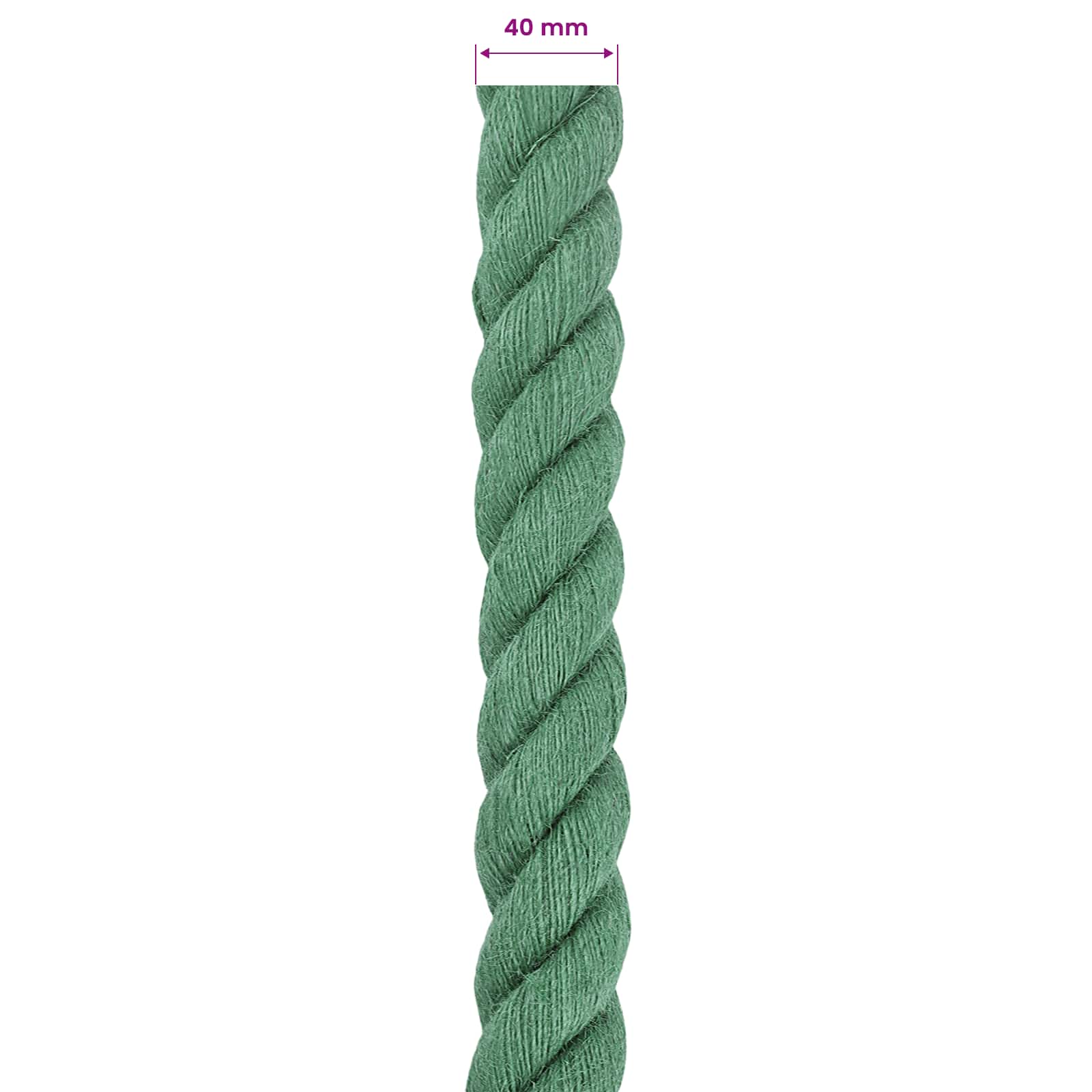 Jutové Lano Zelená 100% Jute Tossa