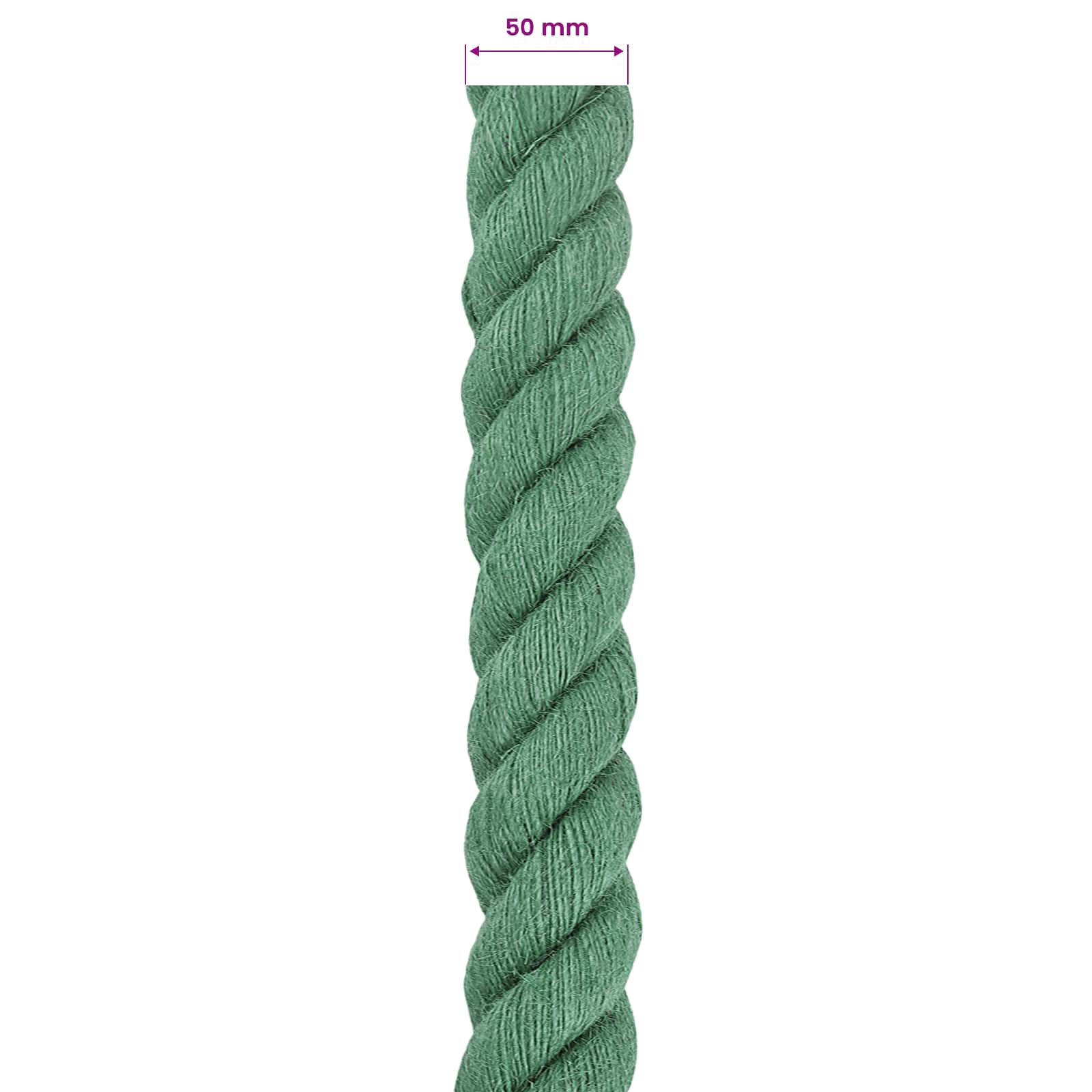 Jutové Lano Zelená 100% Jute Tossa