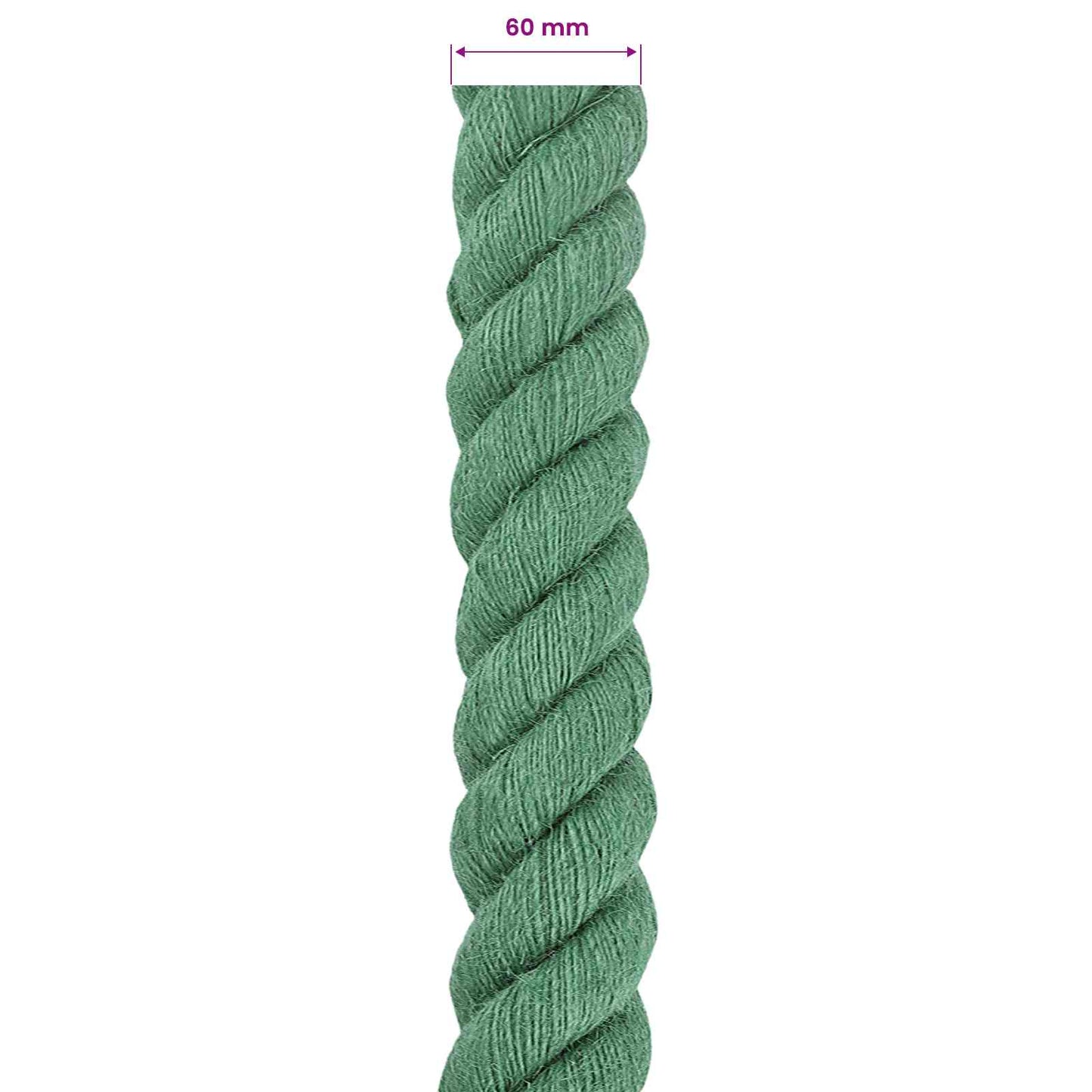 Jutové Lano Zelená 100% Jute Tossa