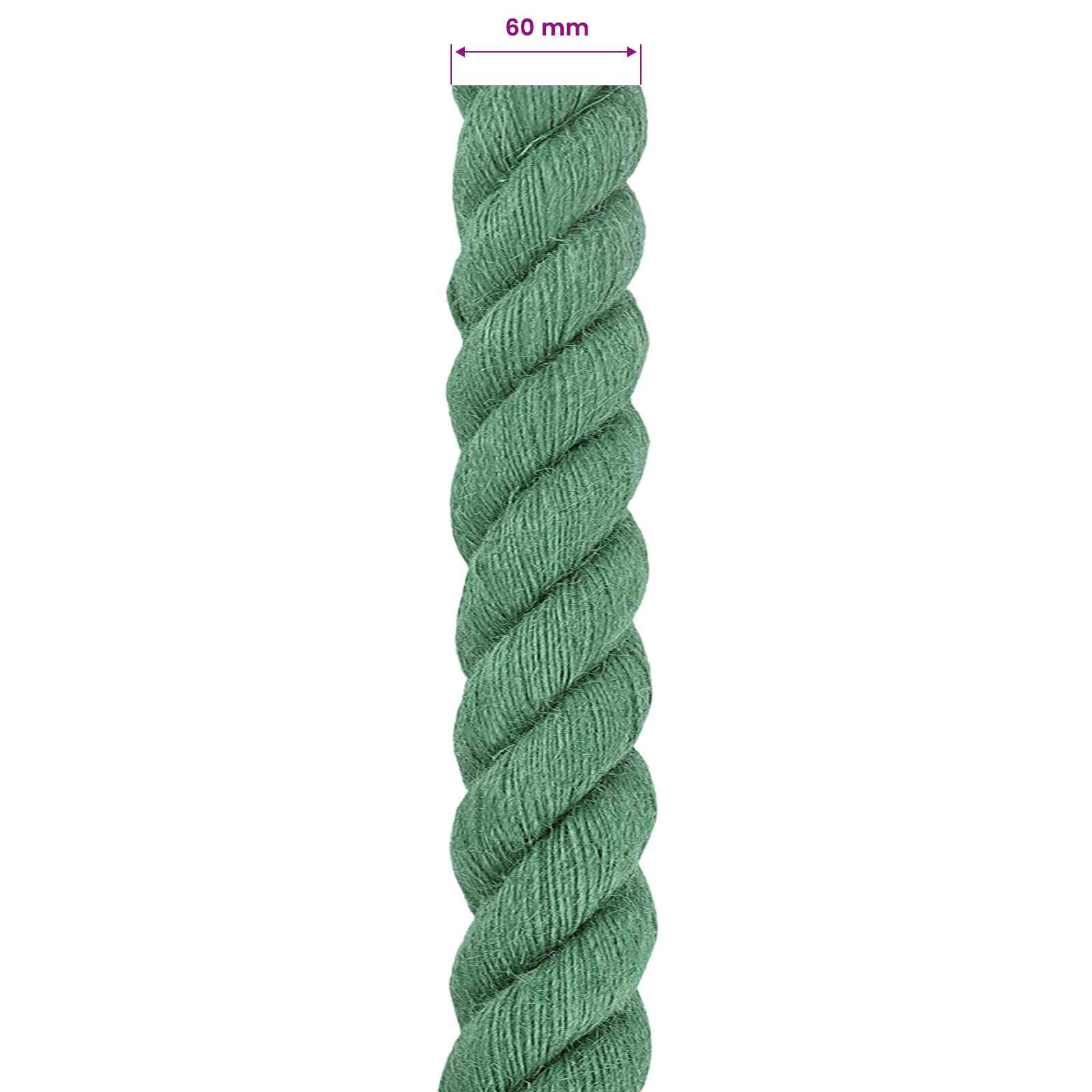 Jutové Lano Zelená 100% Jute Tossa