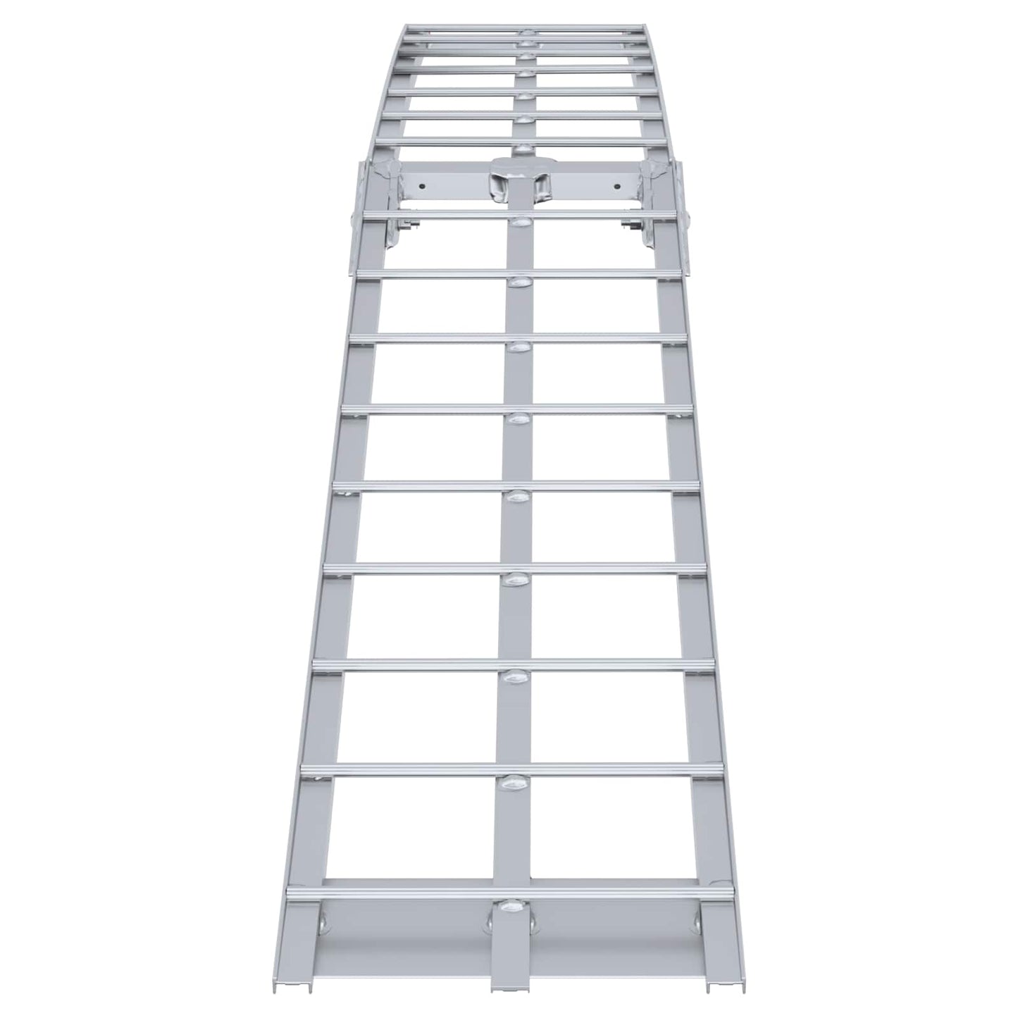 Rampa Pro Motorky Stříbrná 180 X 28 X 5 Cm Hliník