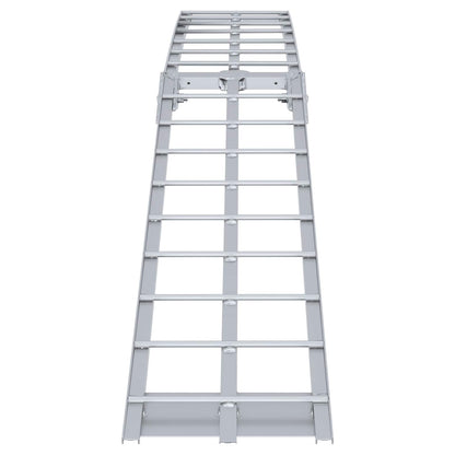 Rampa Pro Motorky Stříbrná 180 X 28 X 5 Cm Hliník