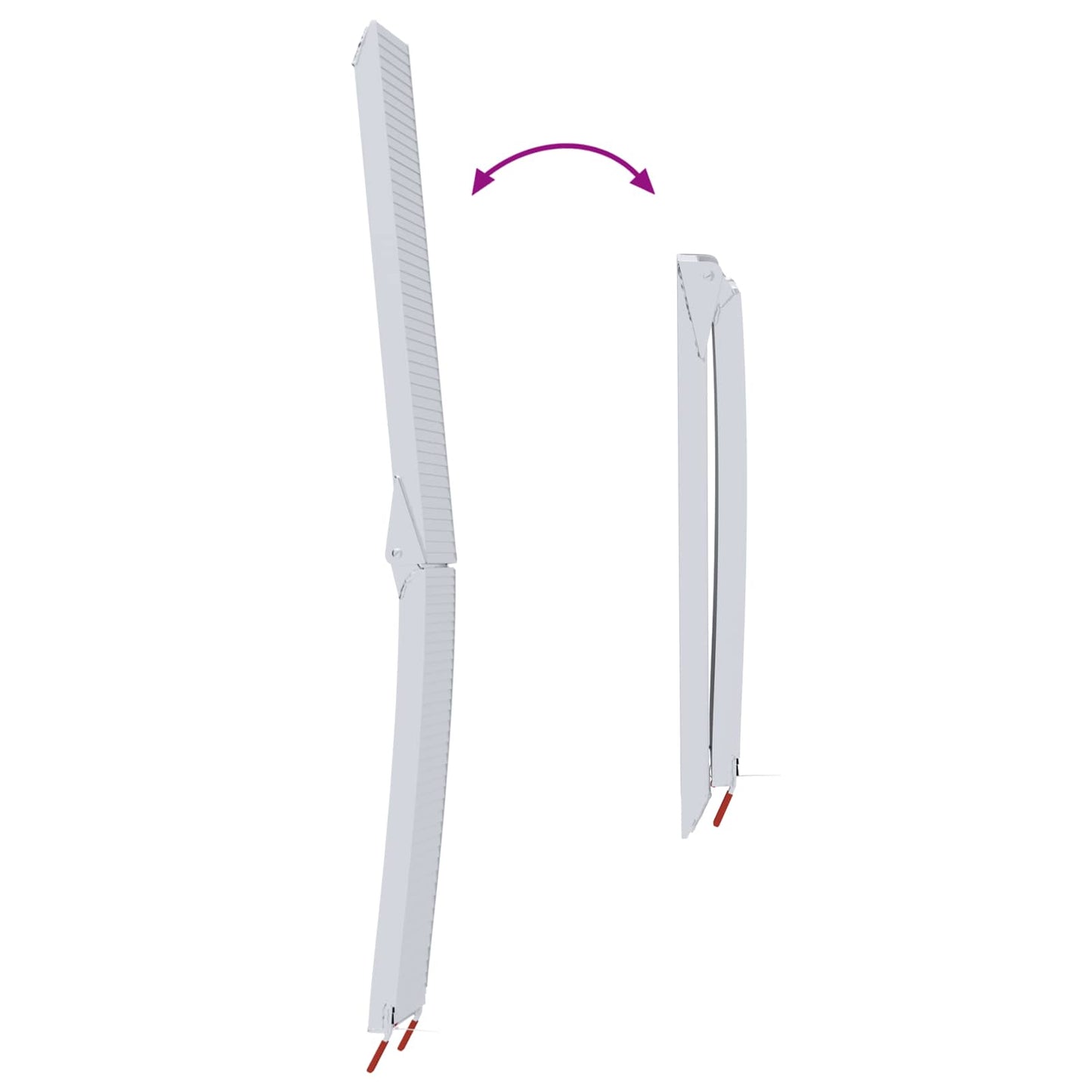 Rampy Na Motocykly 680 Kg 2 Pcs Stříbrná 205 X 28 X 5 Cm Hliník