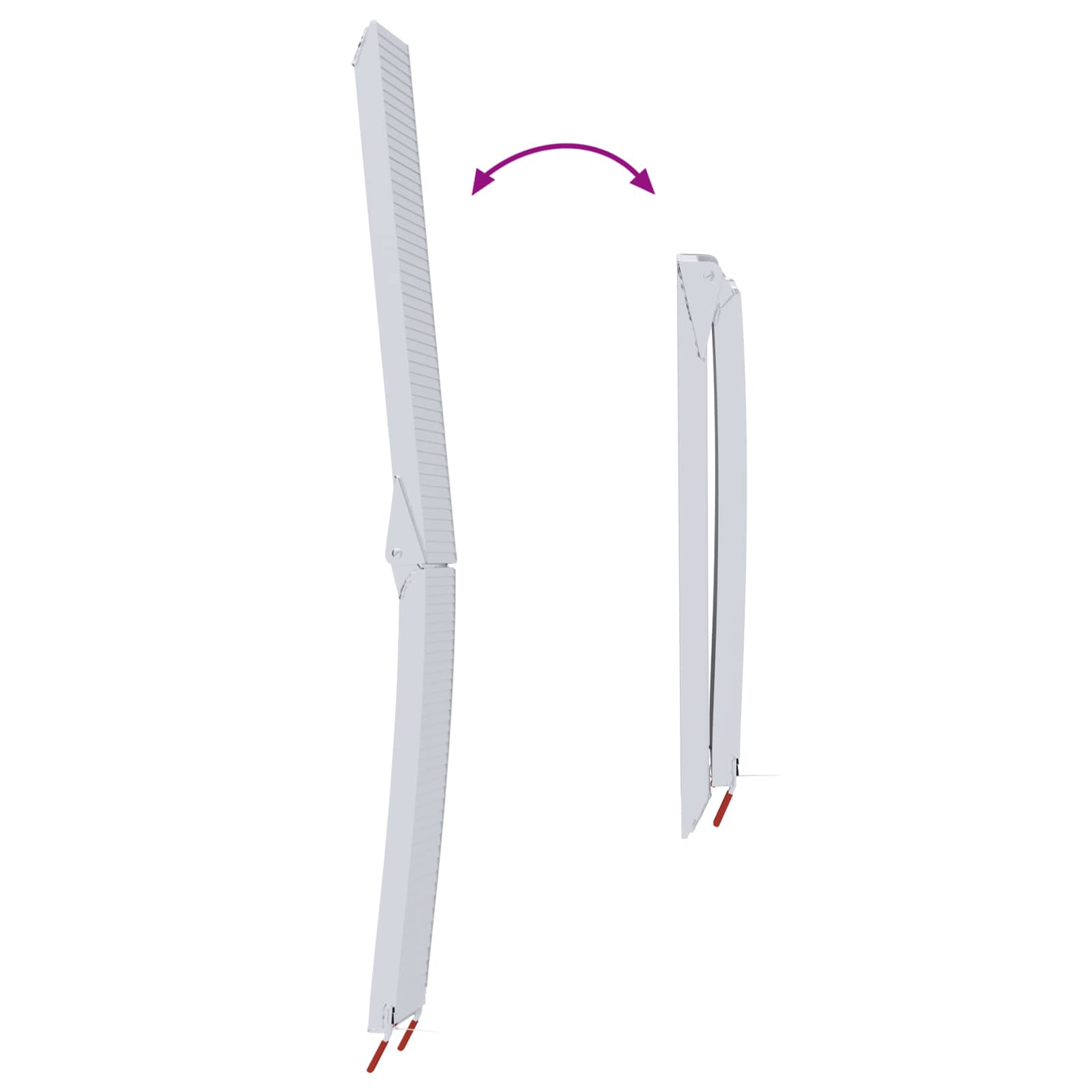Rampy Na Motocykly 680 Kg 2 Pcs Stříbrná 205 X 28 X 5 Cm Hliník