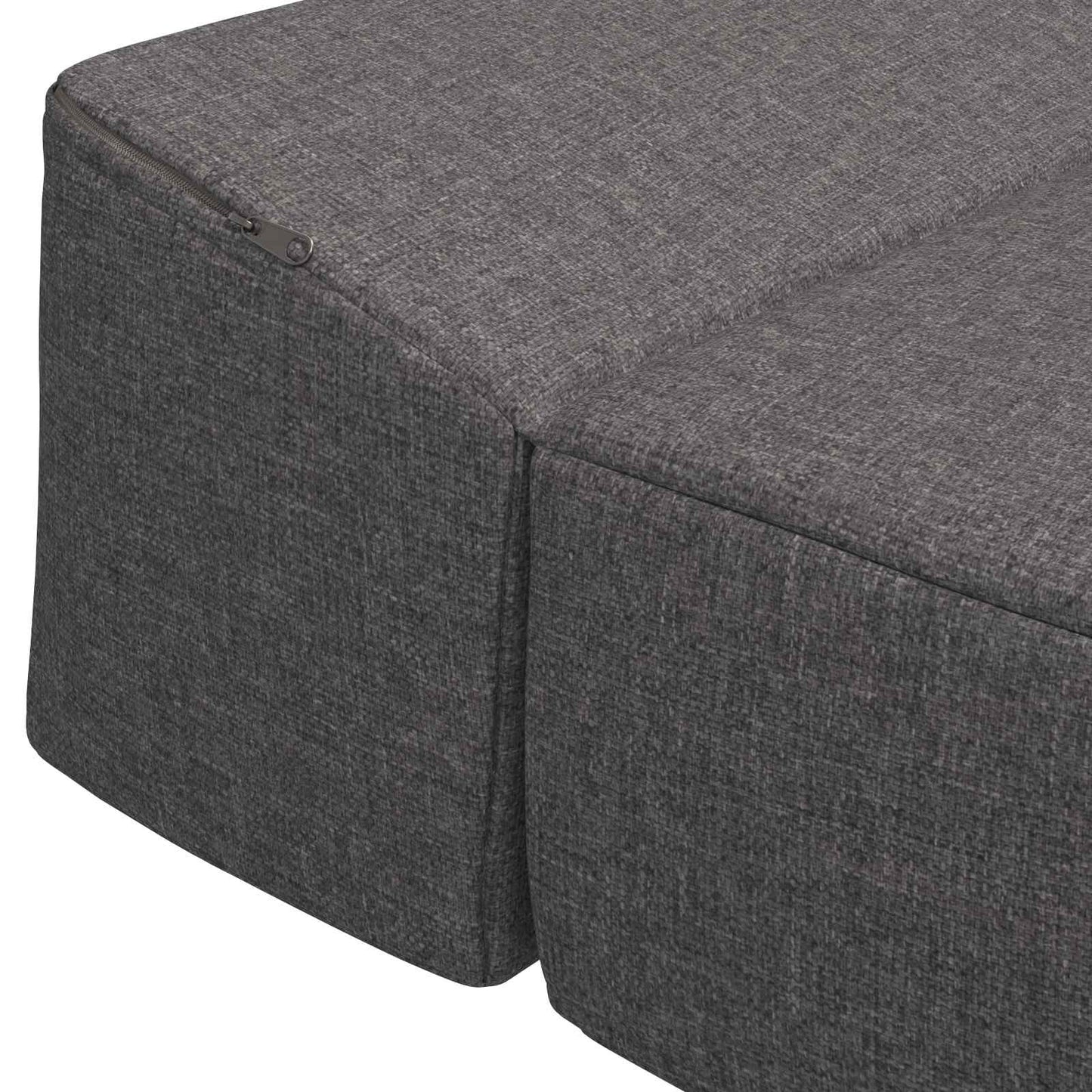 Skládací Pohovka Postel Světle Šedá 70 X 60 X 63 Cm Textil